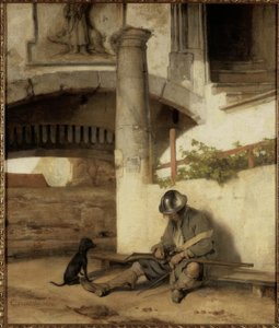 門番 作： Carel Fabritius